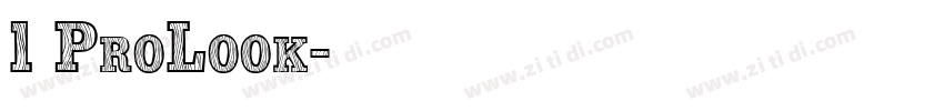 1 ProLook字体转换